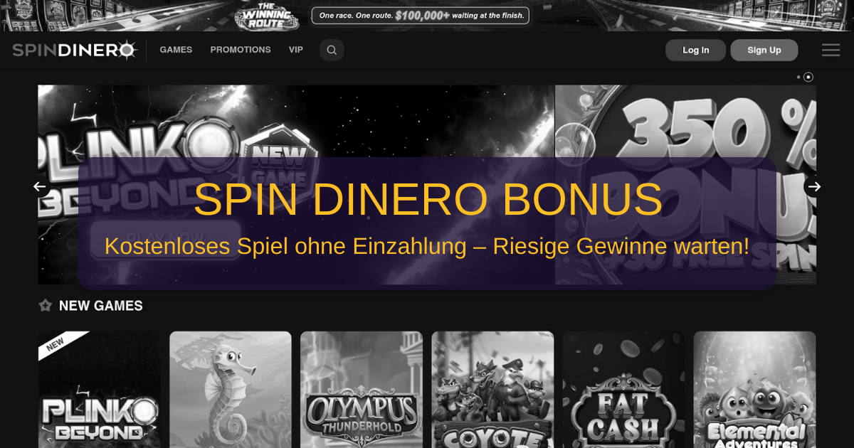 Spin Dinero No Deposit Bonus und gültige Promo-Codes